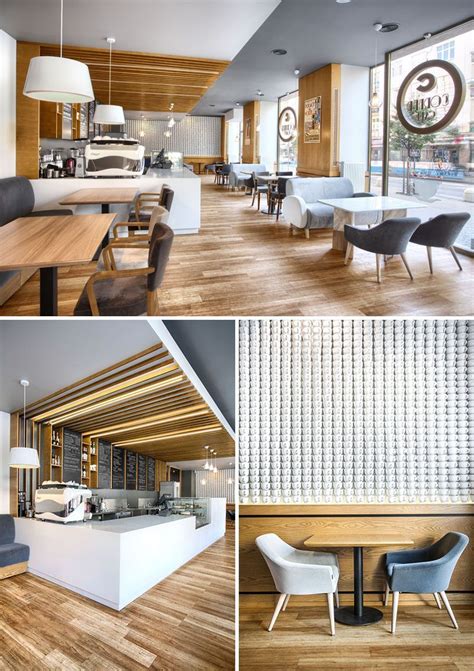 This Modern And Bright Simple Cafe In Gdynia Poland Features A Wall