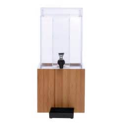 Cal Mil 15 Gal Infusion Chamber Acrylic And Bamboo Beverage Dispenser