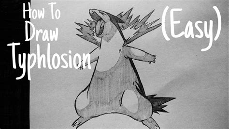 How To Draw Pokemon Typhlosion Youtube