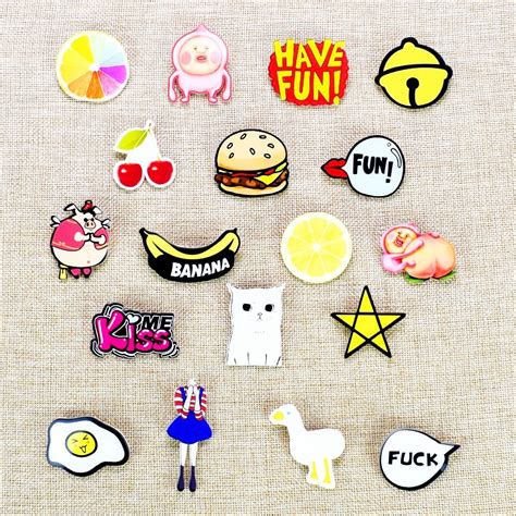 Hot Anime Pins For Clothes Kawaii Icon Acrylic Badges