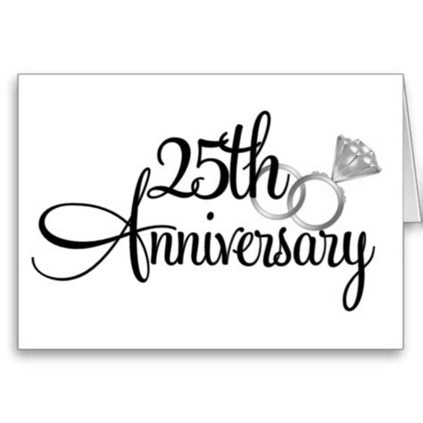 25th Wedding Anniversary Ts Cards From Zazzle Clipart Best