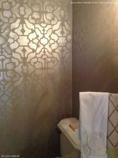Allover Stenciling With Modern Masters Metallic Paint