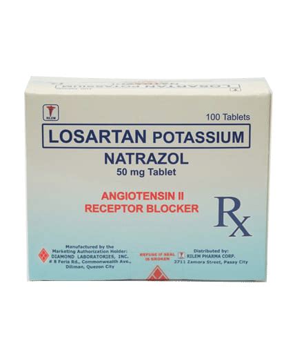 Losartan Potassium 50 Mg Tablet Diamond Laboratories Inc