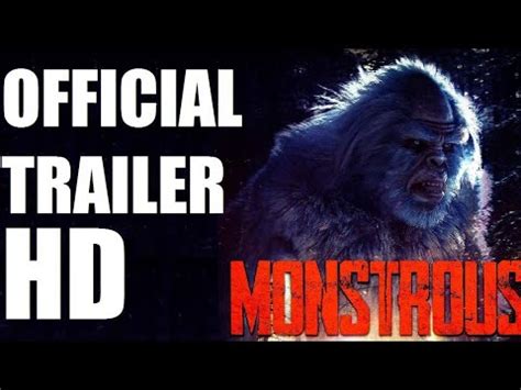 Monstrous Official Trailer Bigfoot Sasquatch Horror Movie Youtube