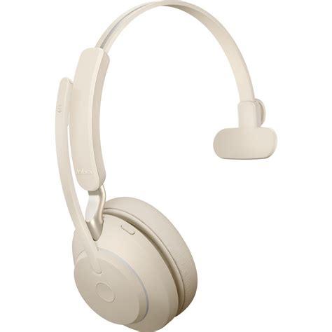 Buy Jabra Evolve2 65 Wireless Over The Head Mono Headset Beige Rtg