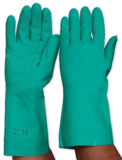 Nitrile Chemical Glove 33cm Chemical Resistant Gloves Safety Zone