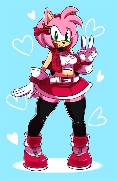 Amy Rose Amy Rose Satam Universe Sonicsociety Wiki Fandom Powered By Wikia