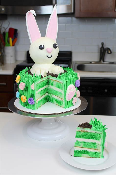 Easter Bunny Cake Recipe Such A Cute Cake Design It S The Perfect