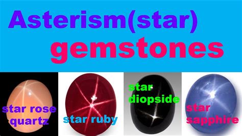 Asterism In Gemstonesstar Ruby Star Sapphire Star Spinel Star