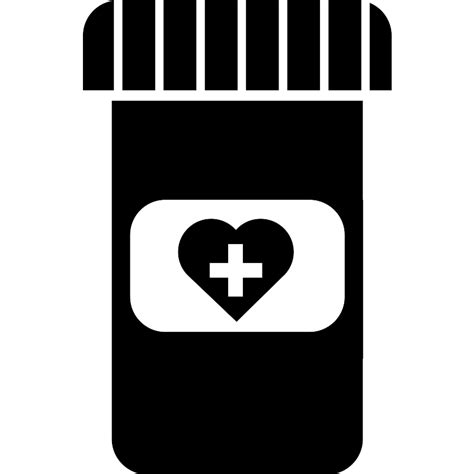 Medicine Pills Container Vector SVG Icon SVG Repo