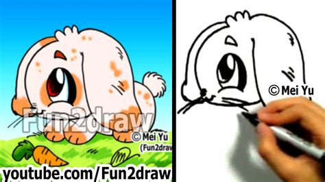 How To Draw A Bunny Draw Animals Easy Drawings Fun2draw