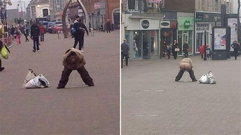 Police Hunt Woman Pictured Urinating In Front Of Horrified Daytime Shoppers In Northampton