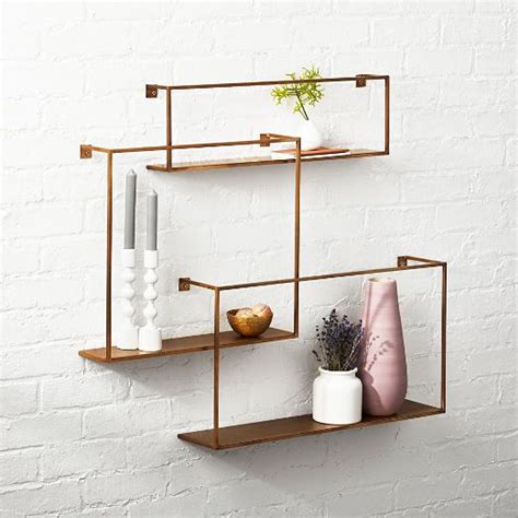 Class c fire performance, great for residential spaces (can be used in commercial spaces as well, but check with local code officials) total coverage per 10 planks: Antiqued Brass Floating Shelves Set of 3 | Diy bathroom ...