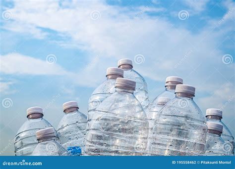 Plastic Water Bottle On The Sky Background Stock Photo Image Of Ocean