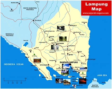 Peta Lampung Lengkap Nama Kabupaten Dan Kota Pinhome Images And