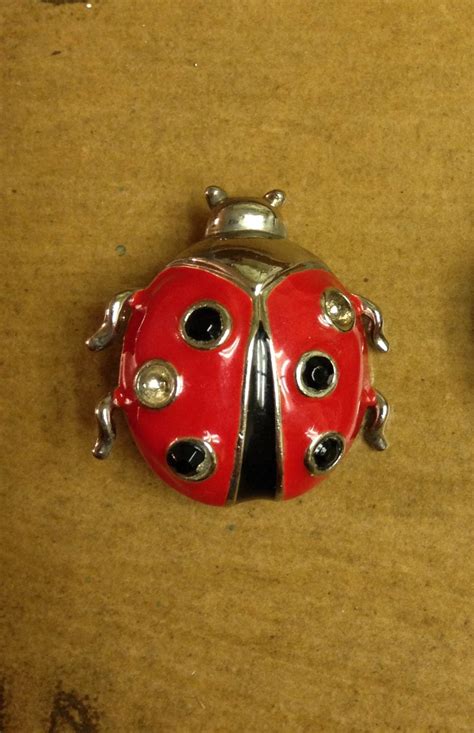 Vintage Ladybug Pin By Artifactatticshoppe On Etsy