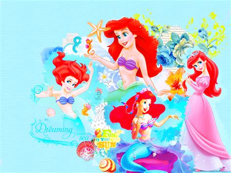Ariel Collage Disney Princess Wallpaper 31910503 Fanpop
