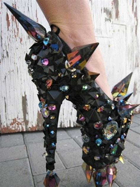 What A Shoe Lady Gaga Heels Funky Shoes Crazy Heels
