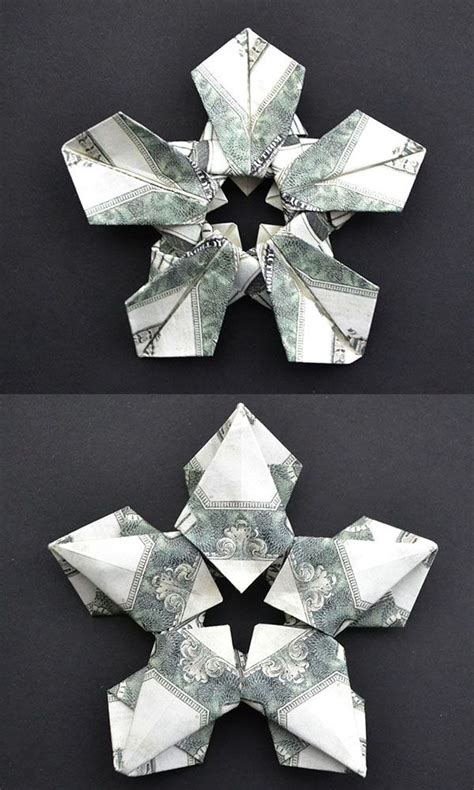 Modular Money Snowflake Star Christmas T Idea Origami Dollar