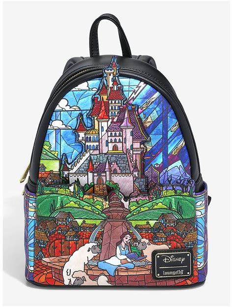 Loungefly Disney Beauty And The Beast Stained Glass Castle Mini