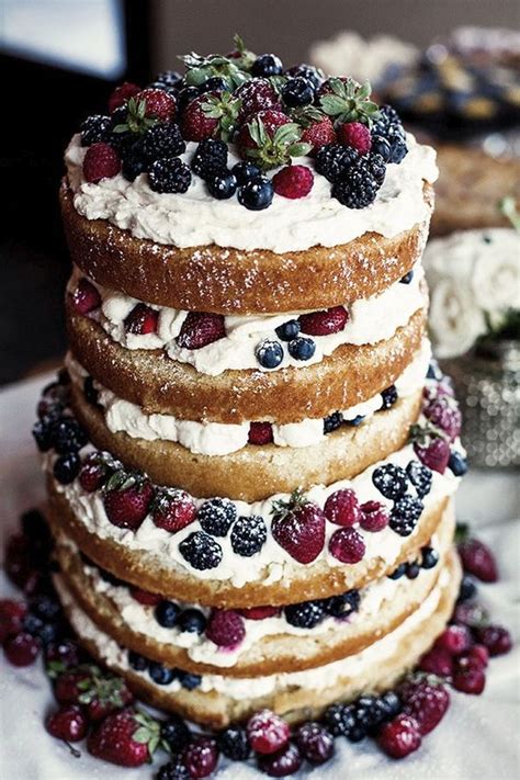 20 Yummy Rustic Berry Wedding Cakes Deer Pearl Flowers