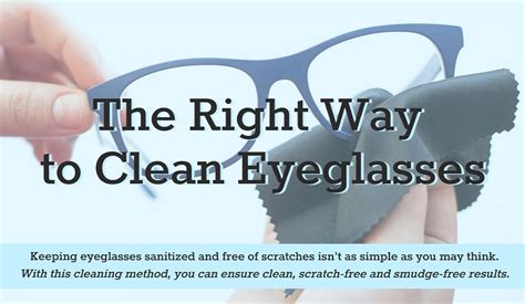 the right way to clean eyeglasses — rismedia