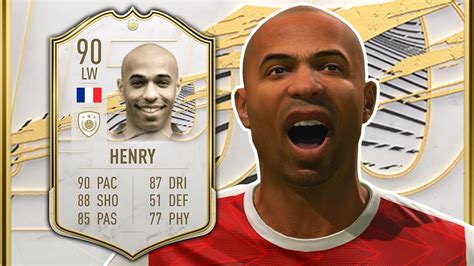 fifa 21 icon swaps henry review 90 mid icon thierry henry player review icon henry fifa 21