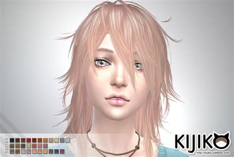 Pink And Fluffy Long Hair Version Ts3 To Ts4 Conversion For Female