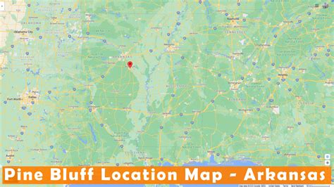 Pine Bluff Arkansas Map