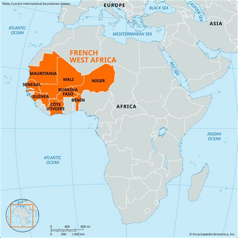 French West Africa Map Independence And History Britannica