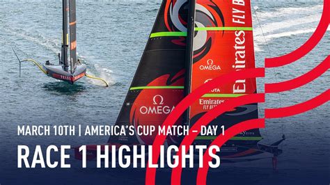36th america s cup race 1 highlights youtube