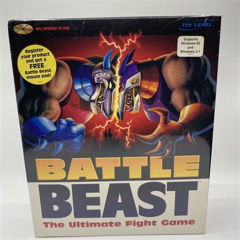 Battle Beast The Ultimate Fight Game 1995 PC Big Box CD-ROM Complete