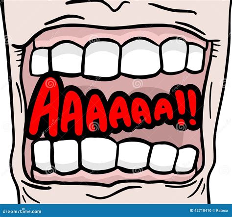 Cry Mouth Stock Vector Illustration Of Chase People 42710410