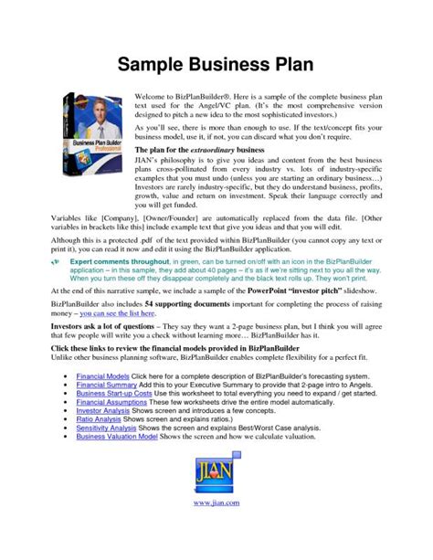 Writing A Business Plan Outline The Ultimate Guide To Writing A