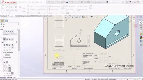Learn Solidworks 2020 10 Basic Solidworks Drawing Layout And
