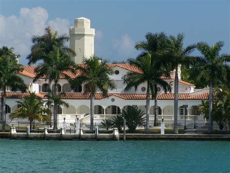 One Of Many Houses On Millionaires Row In Miami Florida