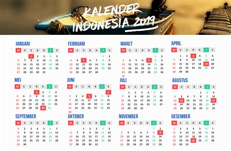 Kalender Indonesia Online 2019 Riset