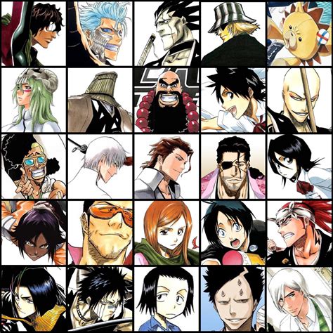 My Top 25 Favourite Bleach Characters From Left To Right Rbleach