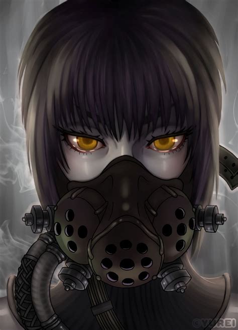 Pastel Anime Girl Gas Mask