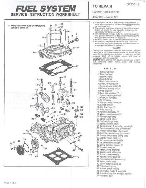 Edelbrock 4 Barrel Carburetor Diagram Wiring