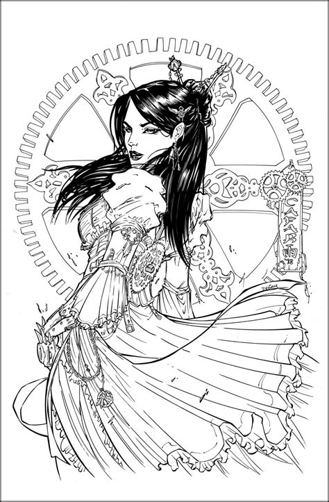 Steampunk Inks By Devgear On Deviantart Steampunk Coloring Coloring