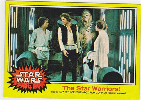 Usually produced as either promotional or collectible memorabilia relating to star wars, the cards can depict anything from screen still. Star Wars - '77 - '80 Collector's Blog: Topps Trading Cards: Series 3