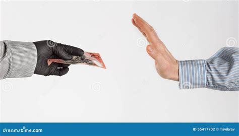 Refusing To Accept Suspicious Money Stock Photo Image Of Cooperate
