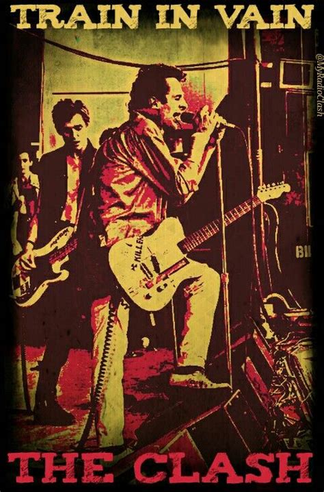 The Clash Train In Vain Era Poster Front Is Mick Jones Paul Simenon