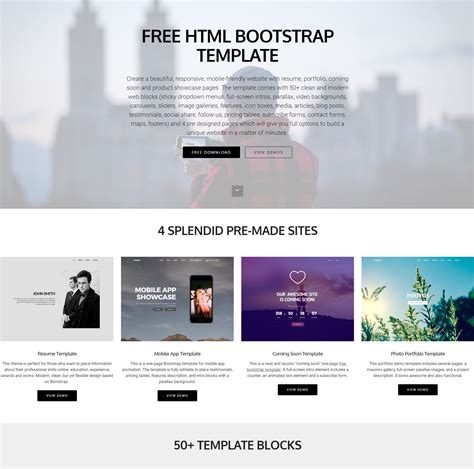 Free Html Bootstrap Templates Of That Will Wow You