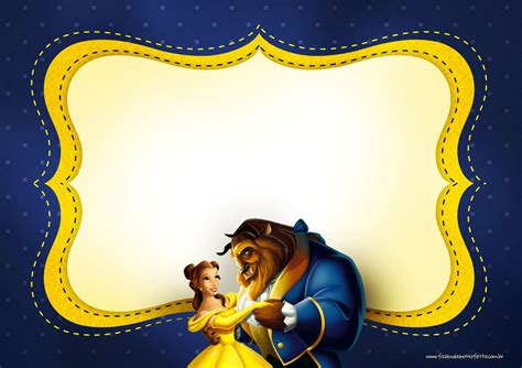 Beauty And The Beast Party Free Printable Invitations Oh My Fiesta