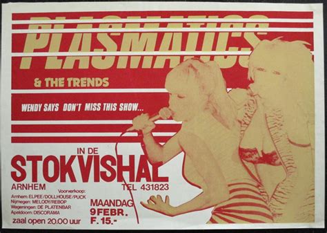 The Plasmatics Plasmatics Stokvishal Arnhem Gig Poster 1981 1981 Poster