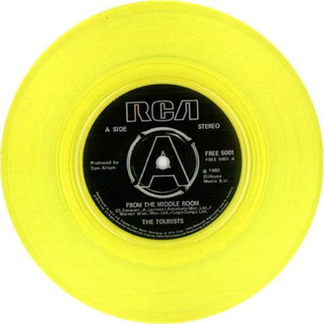 The Tourists From The Middle Room Yellow Vinyl Uk Promo 7 Vinyl