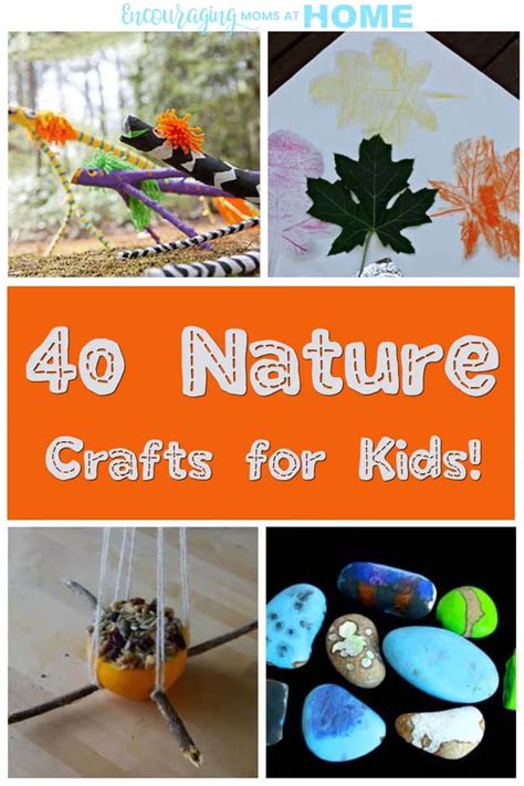40 Nature Crafts For Kids Crafts For Kids Nature Crafts Nature