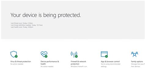 Microsoft Reveals Windows Defender Security Center For Windows 10